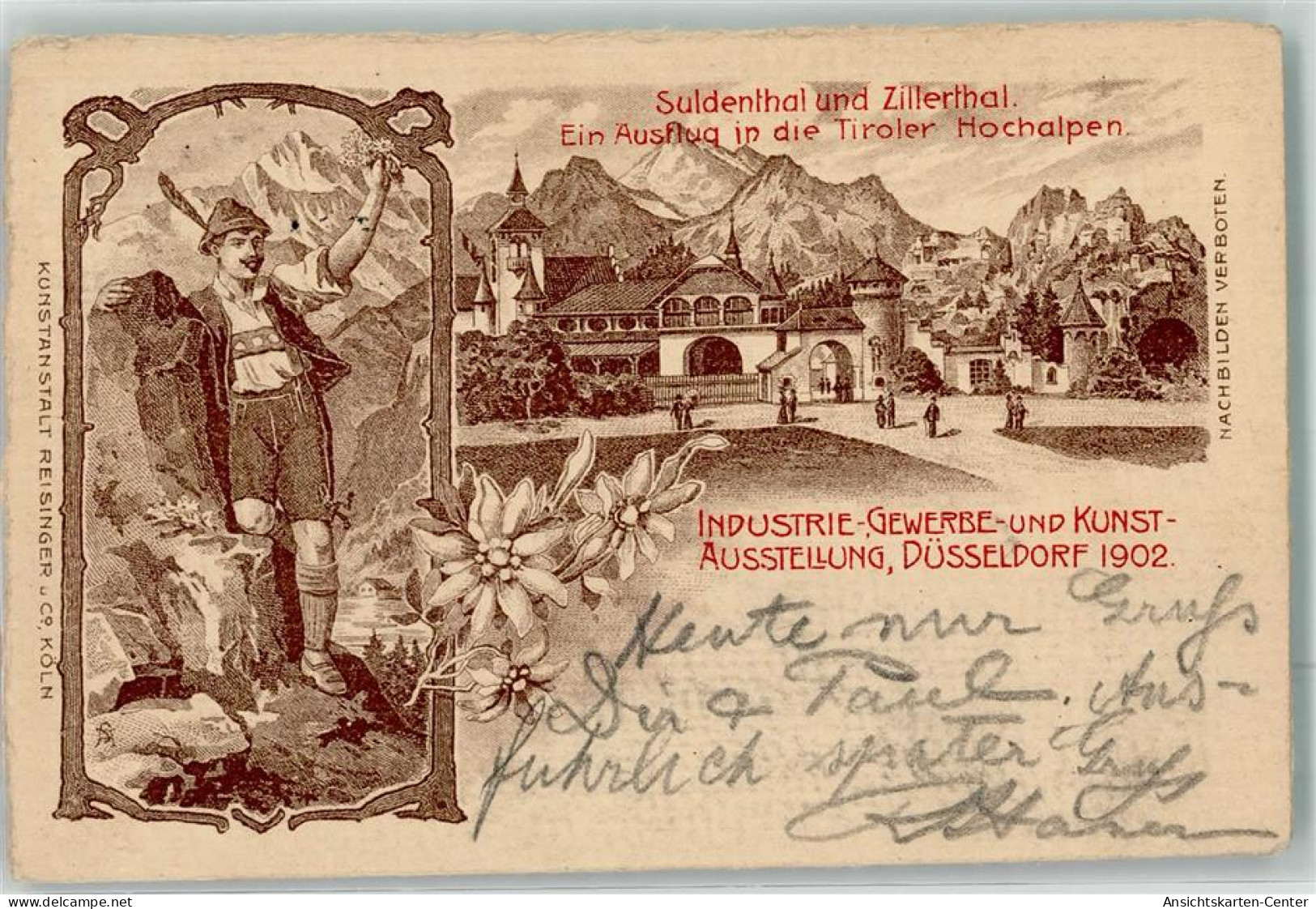 13279005 - Sulden- U. Zillertal Bergsteiger Industrie- Gewerbe- U. Kunst Ausstellung Duesseldorf - Andere & Zonder Classificatie