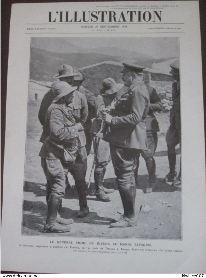 1924 LE DICTATEUR  PRIMO DE RIVERA AU MAROC ESPAGNOL Position De EL FONDAK  Pres De TETOUAN - Non Classés