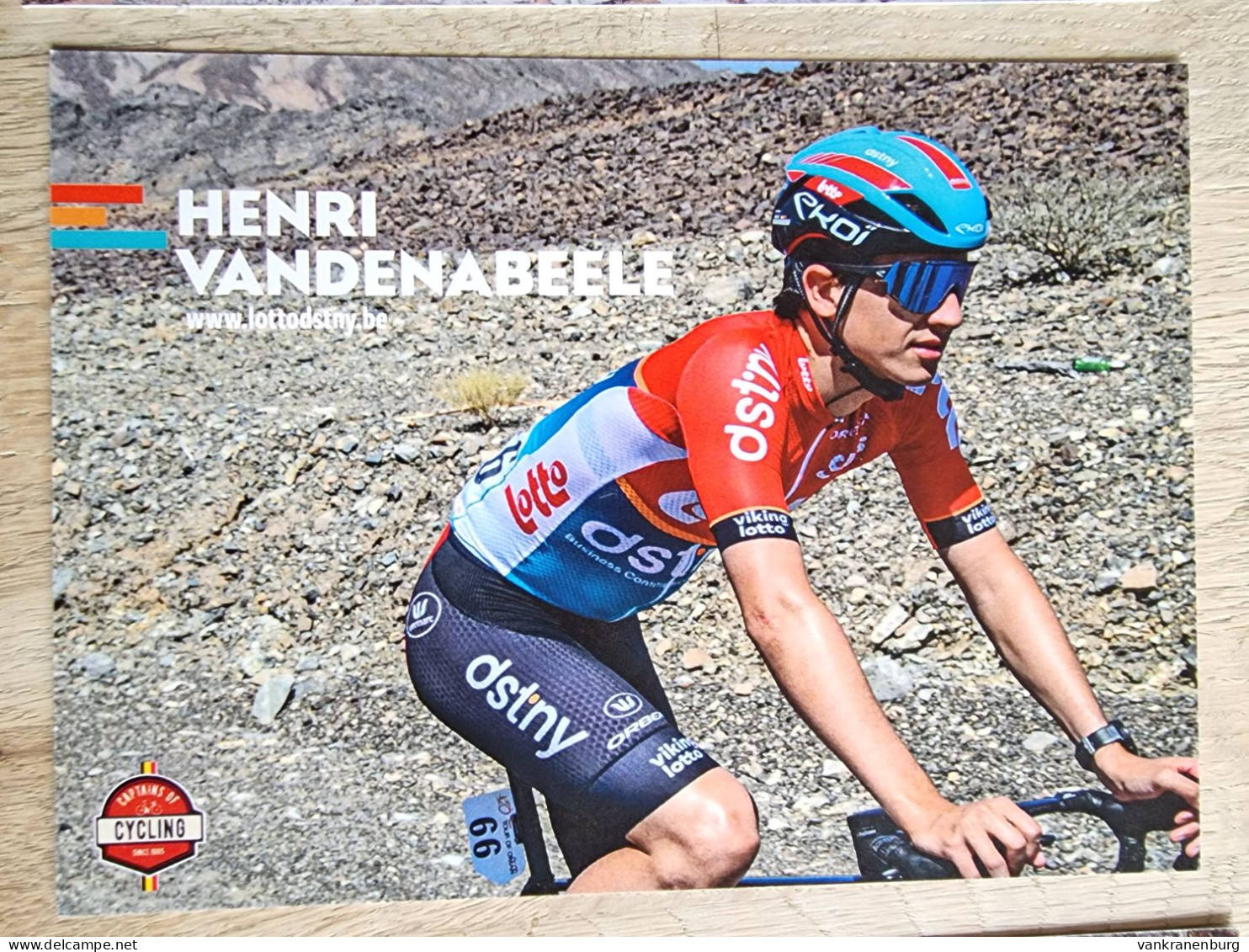 Card Henri Vandenabeele - Team Lotto Dstny - 2024 - Belgium - Cycling - Cyclisme - Ciclismo - Wielrennen - Cycling