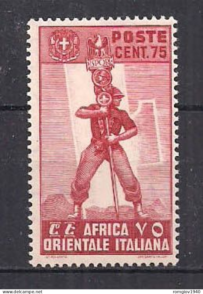 COLONIA ITALIANA  A.O.I. 1938 SOGGETTI VARI SASS. 11   MNH XF - Africa Orientale Italiana