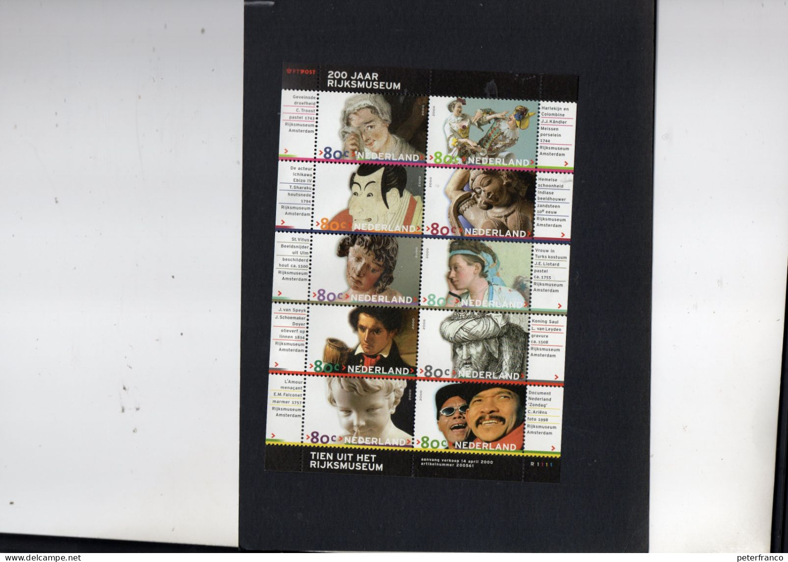 2000 Paesi Bassi - 200 Anni Rijskmuseum - Unused Stamps