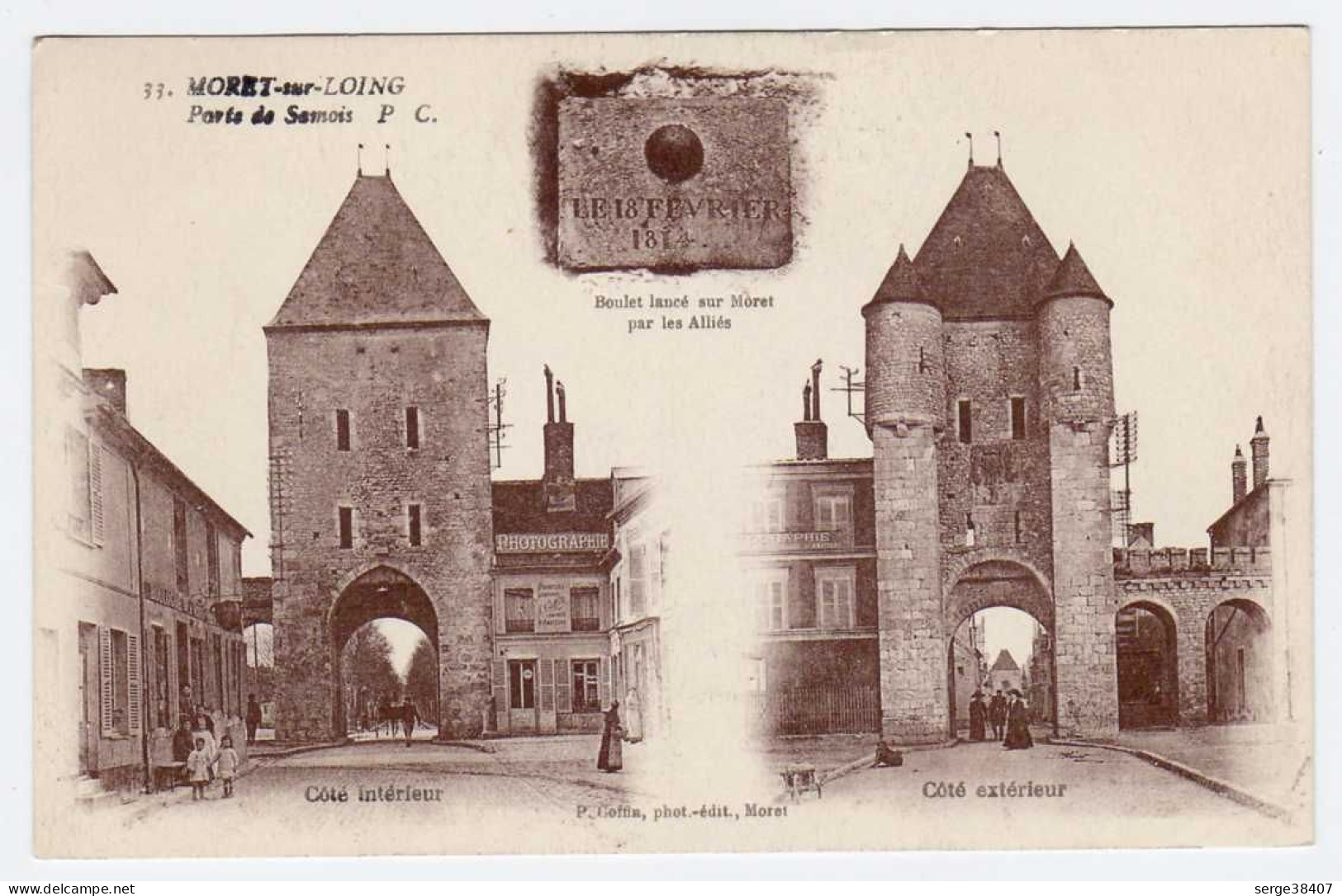 Moret-sur-Loing - Porte De Samois - Inter/Exter - 1932 # 3-8/8 - Moret Sur Loing