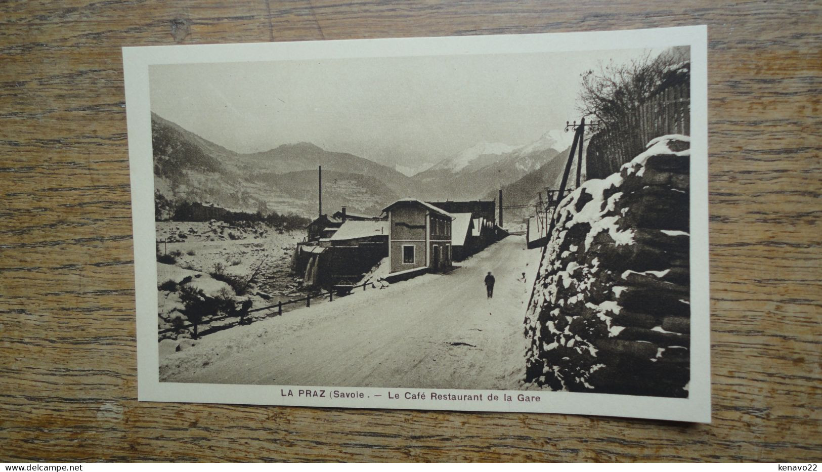 Carte Assez Rare , La Praz , Le Café Restaurant De La Gare - Andere & Zonder Classificatie