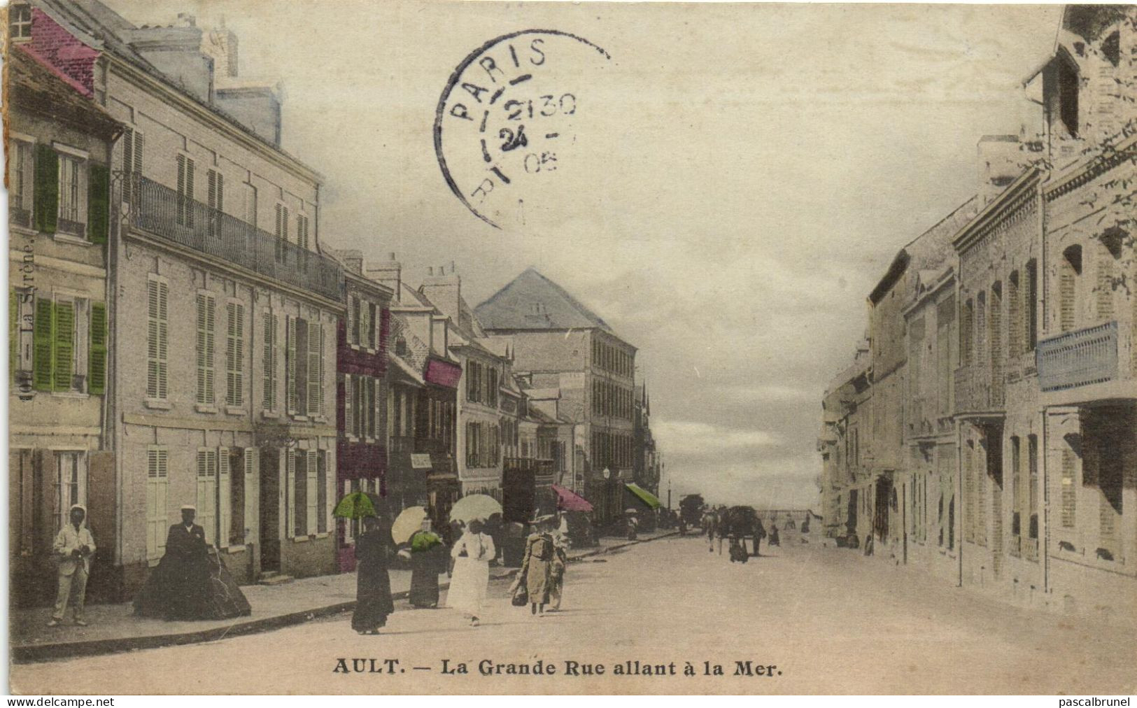 AULT - LA GRANDE RUE ALLANT A LA MER - Ault