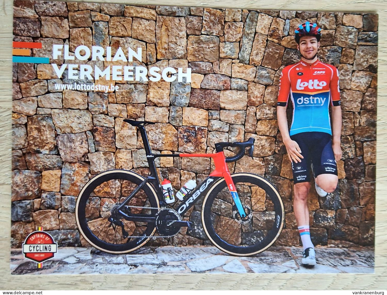 Card Florian Vermeersch - Team Lotto Dstny - 2024 - Belgium - Cycling - Cyclisme - Ciclismo - Wielrennen - Wielrennen
