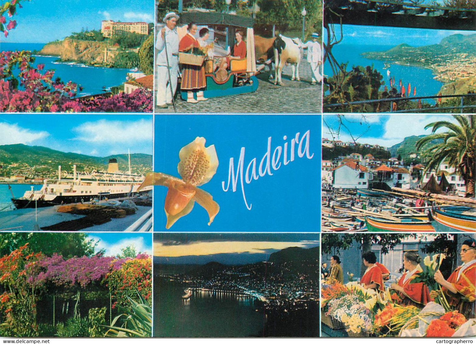 Navigation Sailing Vessels & Boats Themed Postcard Portugal Madeira Ocean Liner - Segelboote