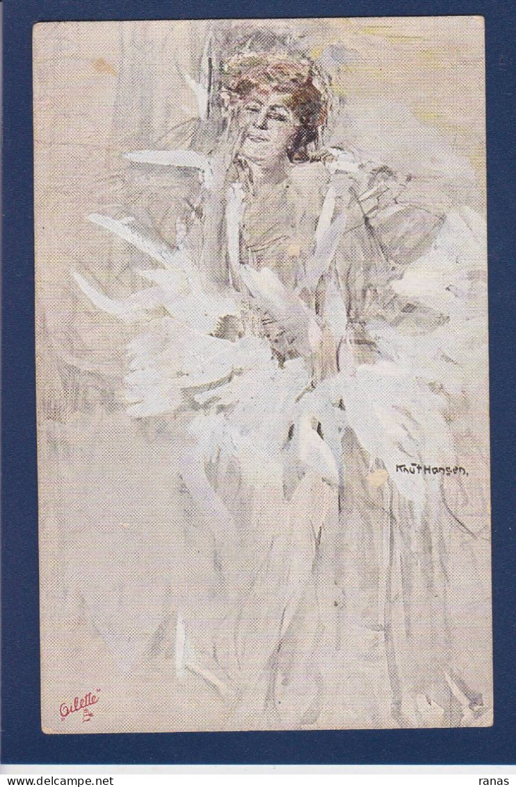 CPA Hansen Knut Femme Woman Art Nouveau Non Circulée - Women