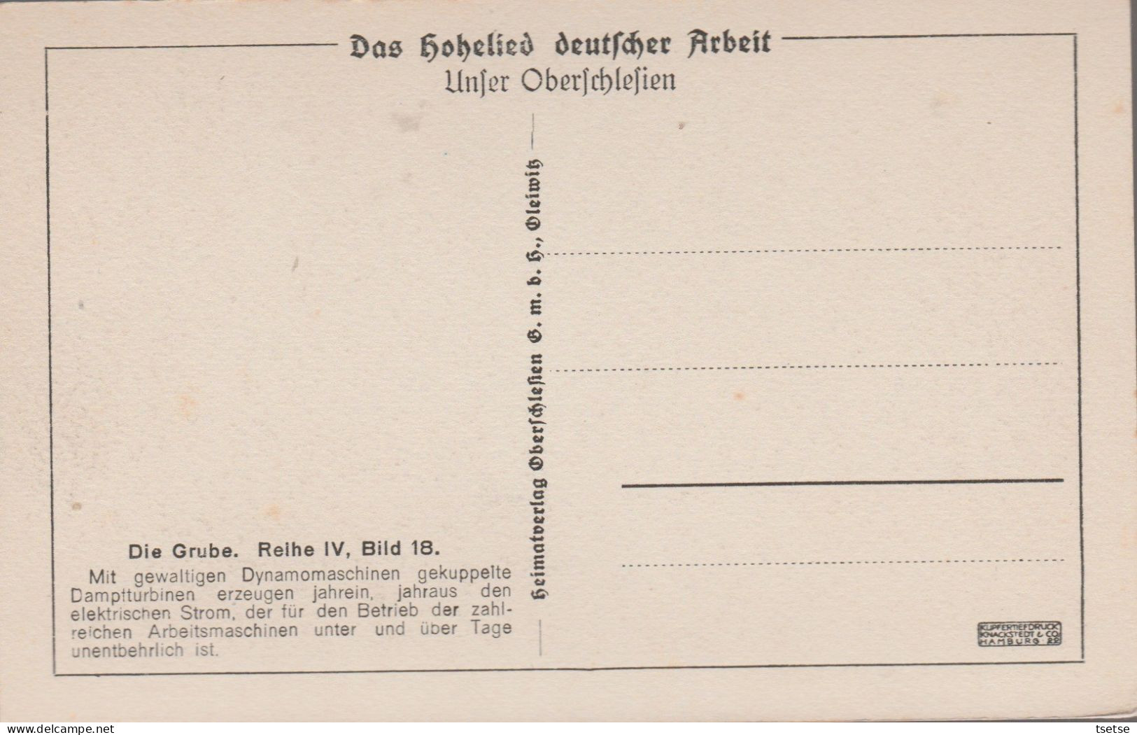 Dolny Slask / Walbrzych - Szyb / Górnictwo -Die Grube - In Der Kraftzentrale ( Verso Zien ) - Polen