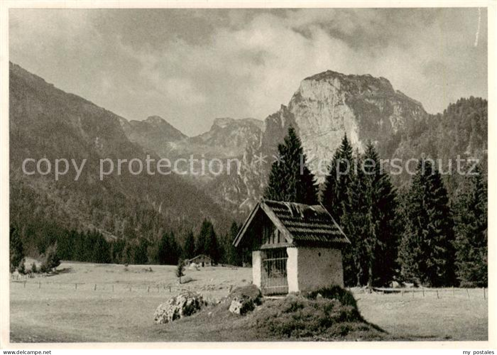 73788724 Lenggries Landschaftspanorama Laengental Bildstock Alpen Lenggries - Lenggries