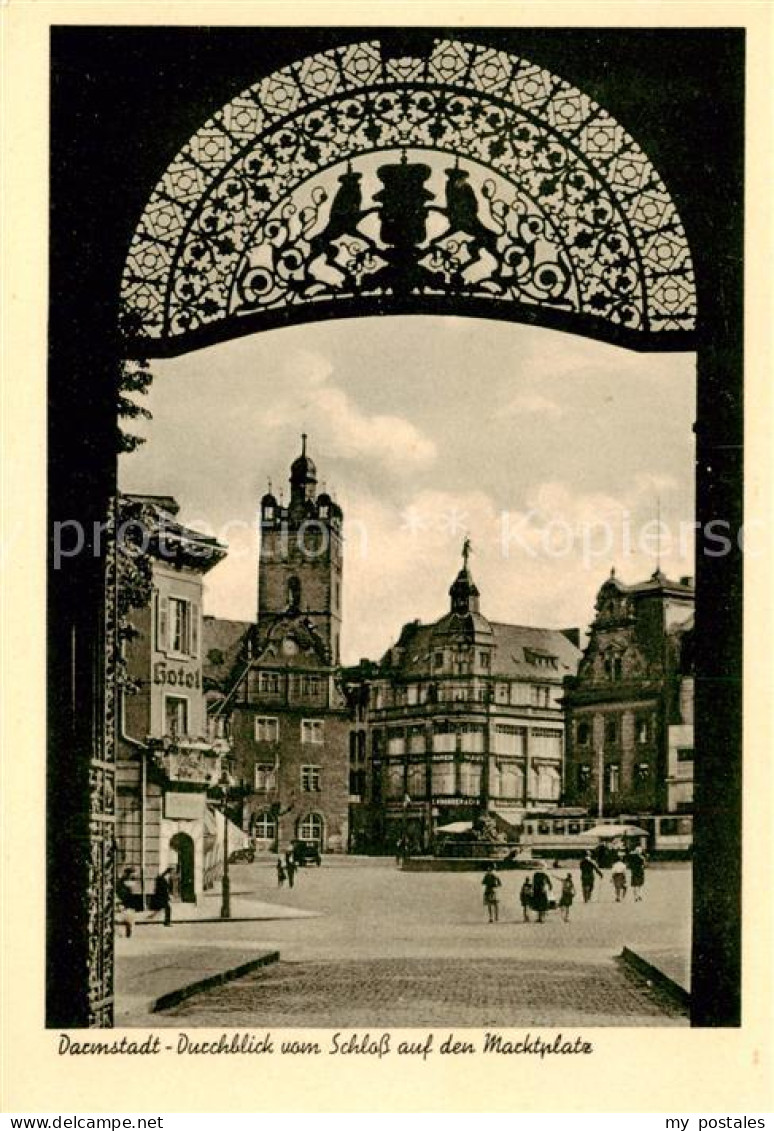 73788719 Darmstadt Durchblick Vom Schloss Auf Den Marktplatz Darmstadt - Darmstadt