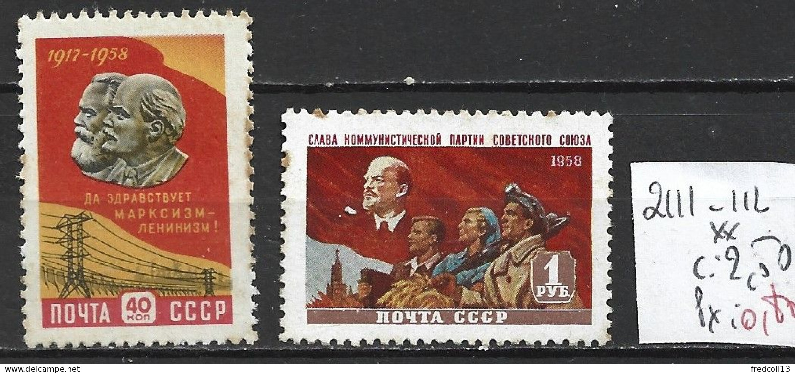 RUSSIE 2111-12 ** Côte 2.50 € ( Rouille ) - Nuovi