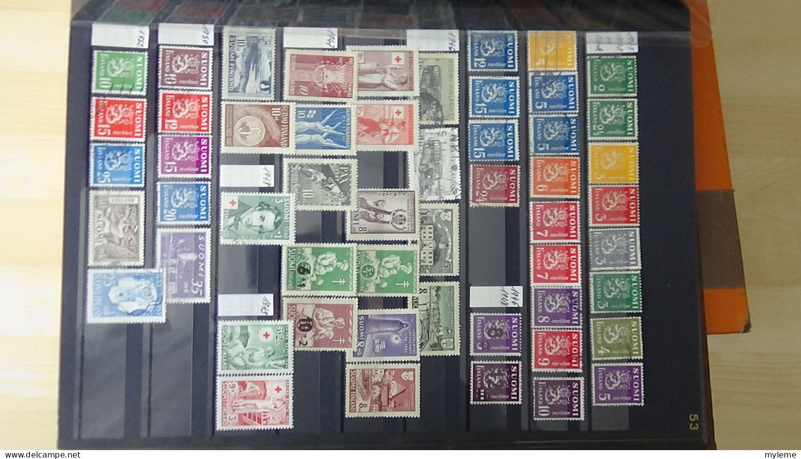 BF43 Bel ensemble de timbres de divers pays dont bloc N° 3 ** signé (1 adhérence en haut) voir scan. Cote 800 euros