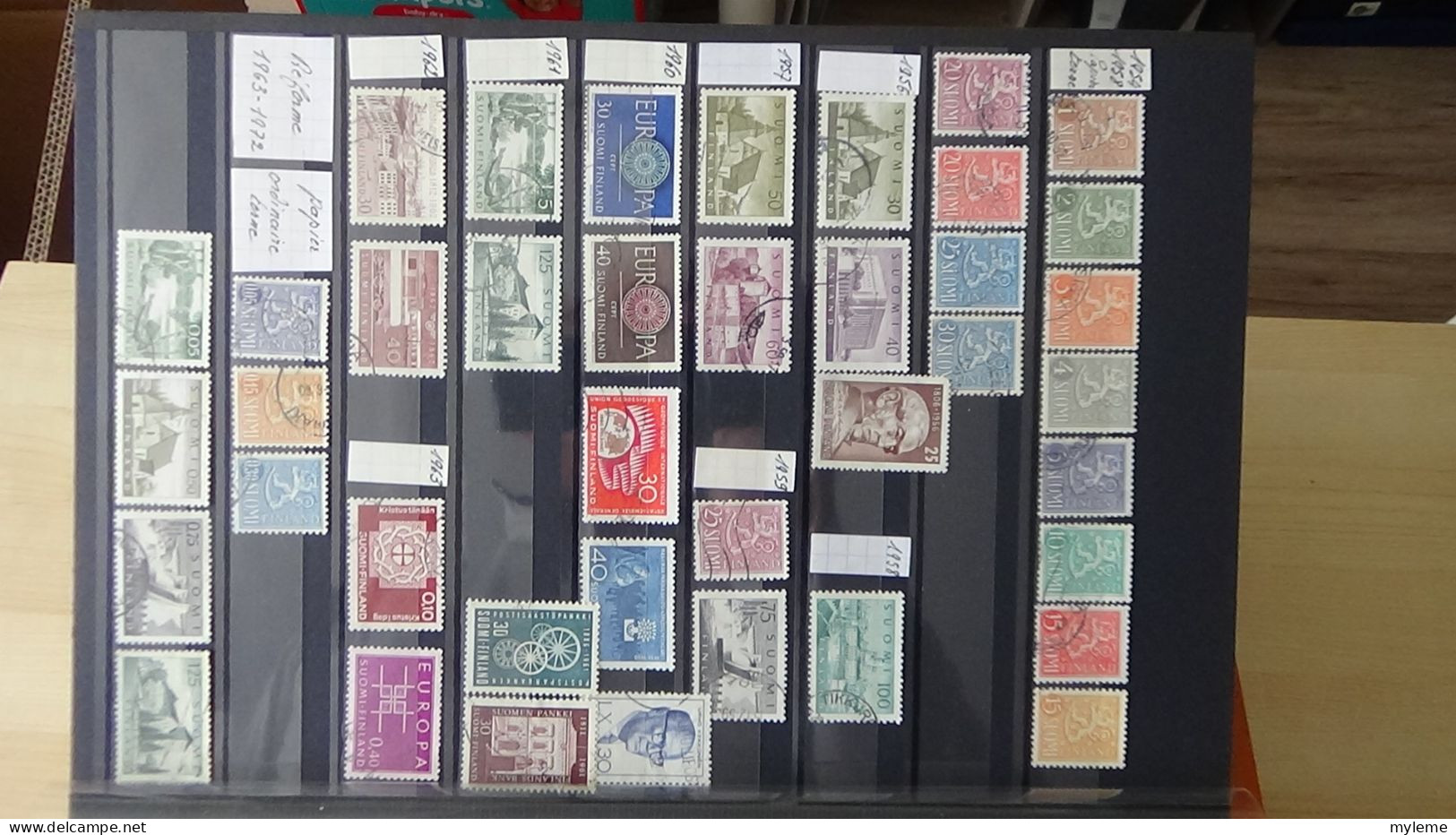 BF43 Bel ensemble de timbres de divers pays dont bloc N° 3 ** signé (1 adhérence en haut) voir scan. Cote 800 euros