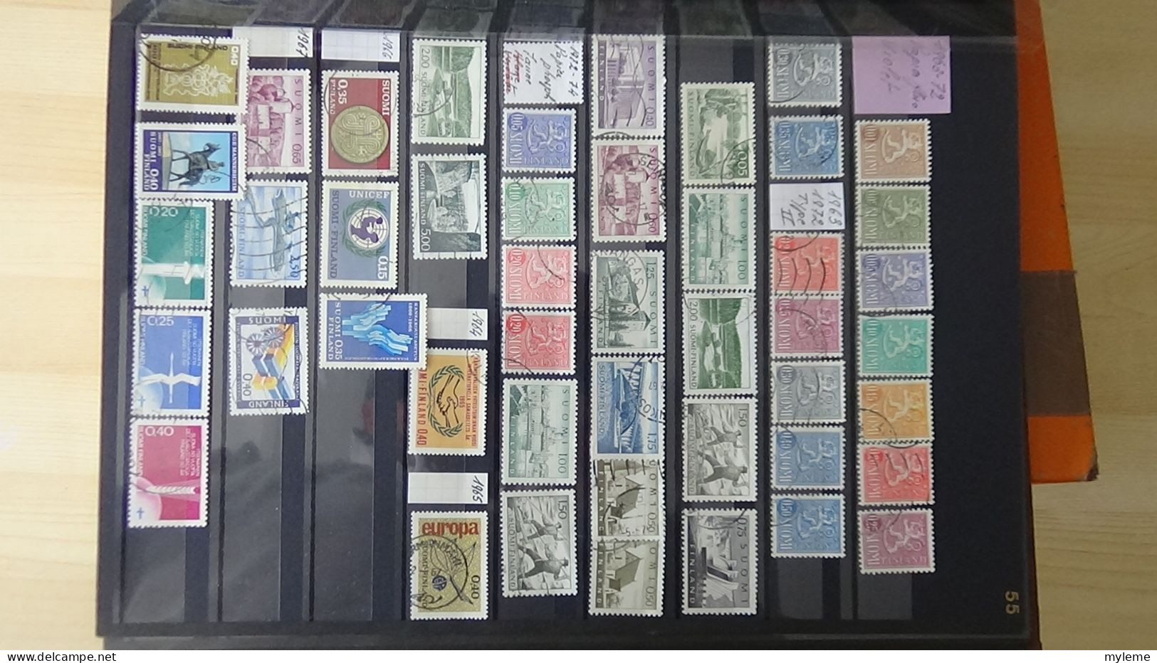 BF43 Bel ensemble de timbres de divers pays dont bloc N° 3 ** signé (1 adhérence en haut) voir scan. Cote 800 euros