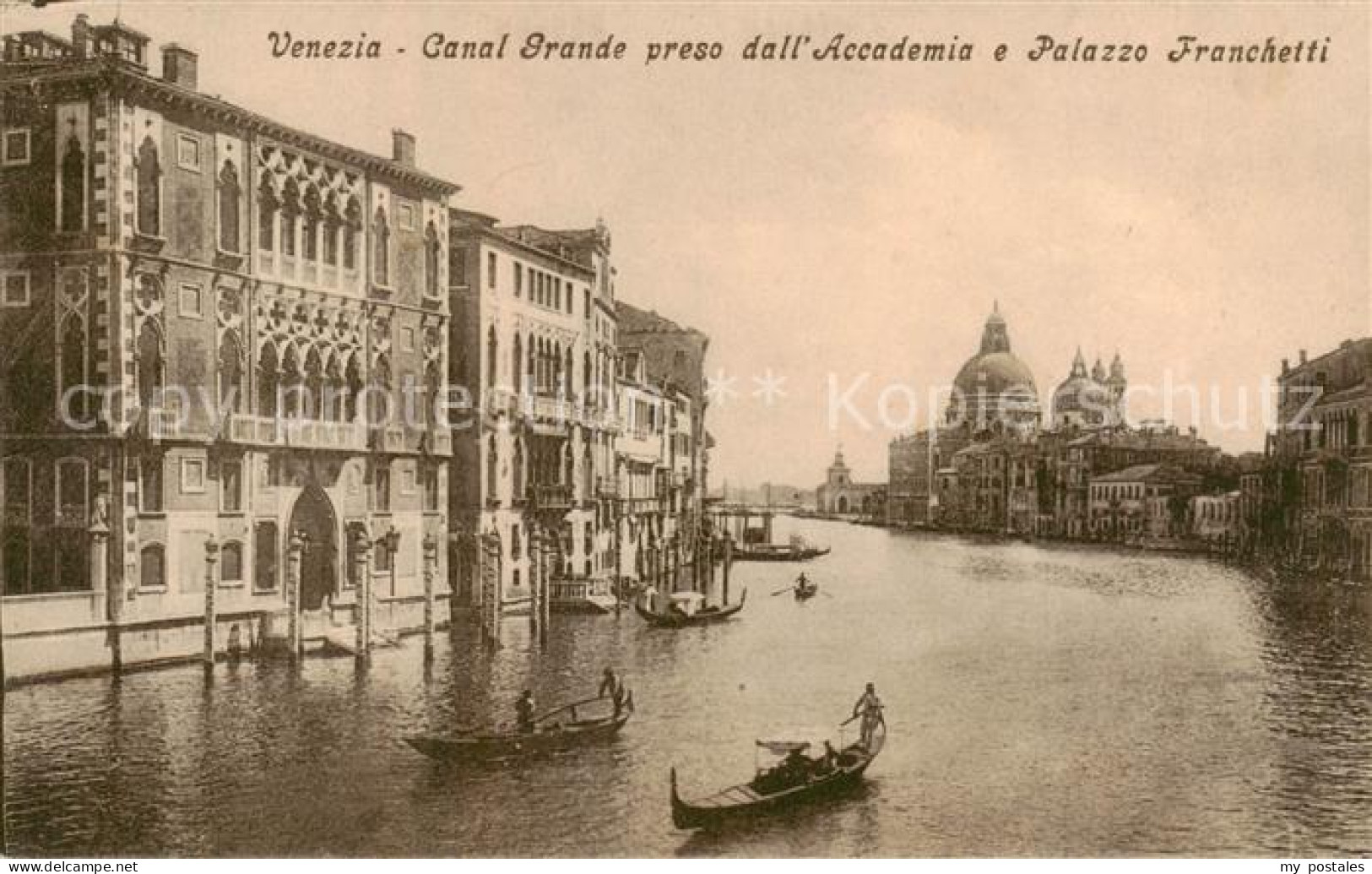 73788674 Venezia Venedig Canal Grande Preso Dall Accademia E Palazzo Franchetti  - Autres & Non Classés