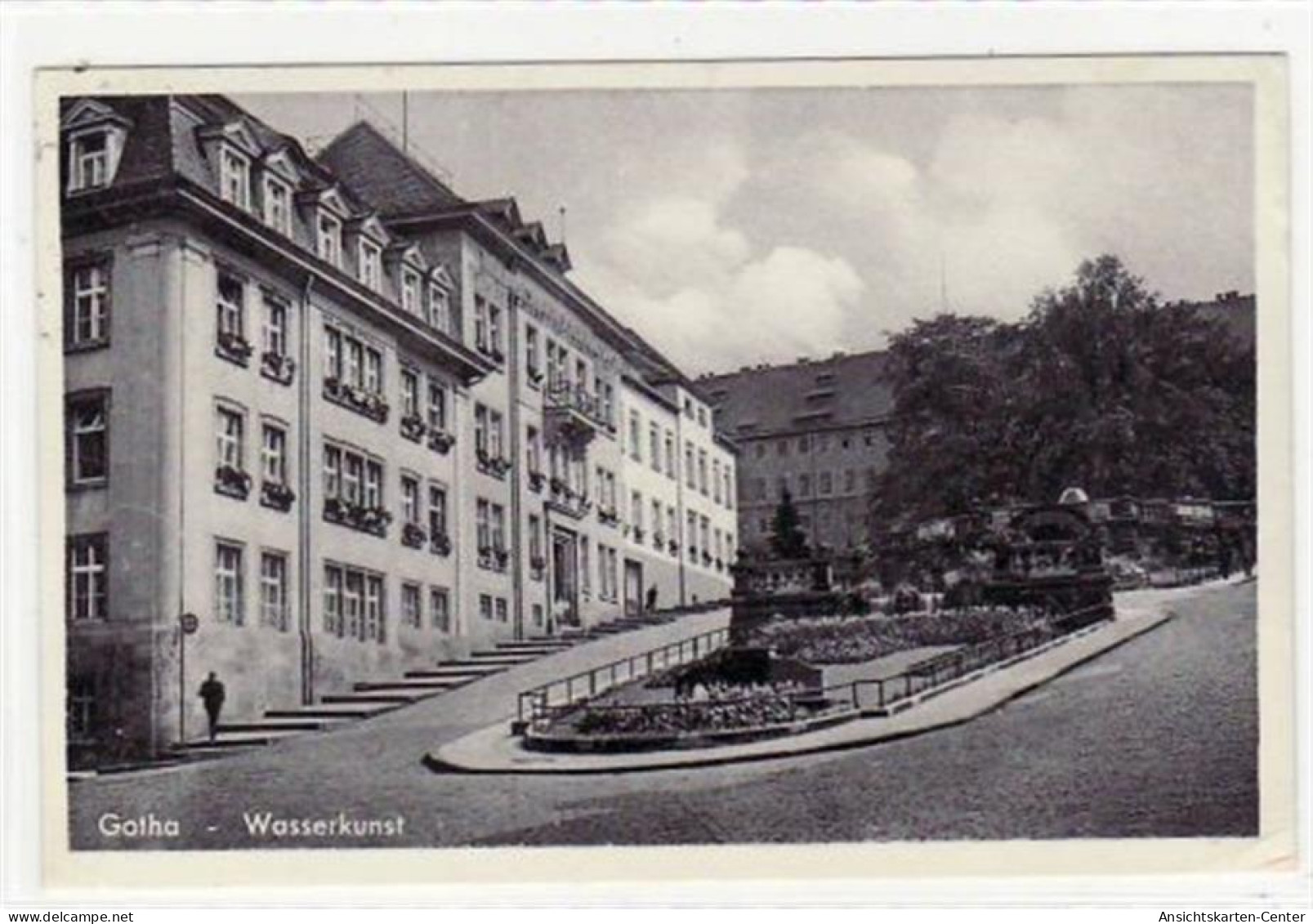 39001805 - Gotha. Wasserkunst Gelaufen 1938 Eckbug Unten Rechts Kleiner Riss Rechte Kante, Sonst Gut Erhalten. - Gotha