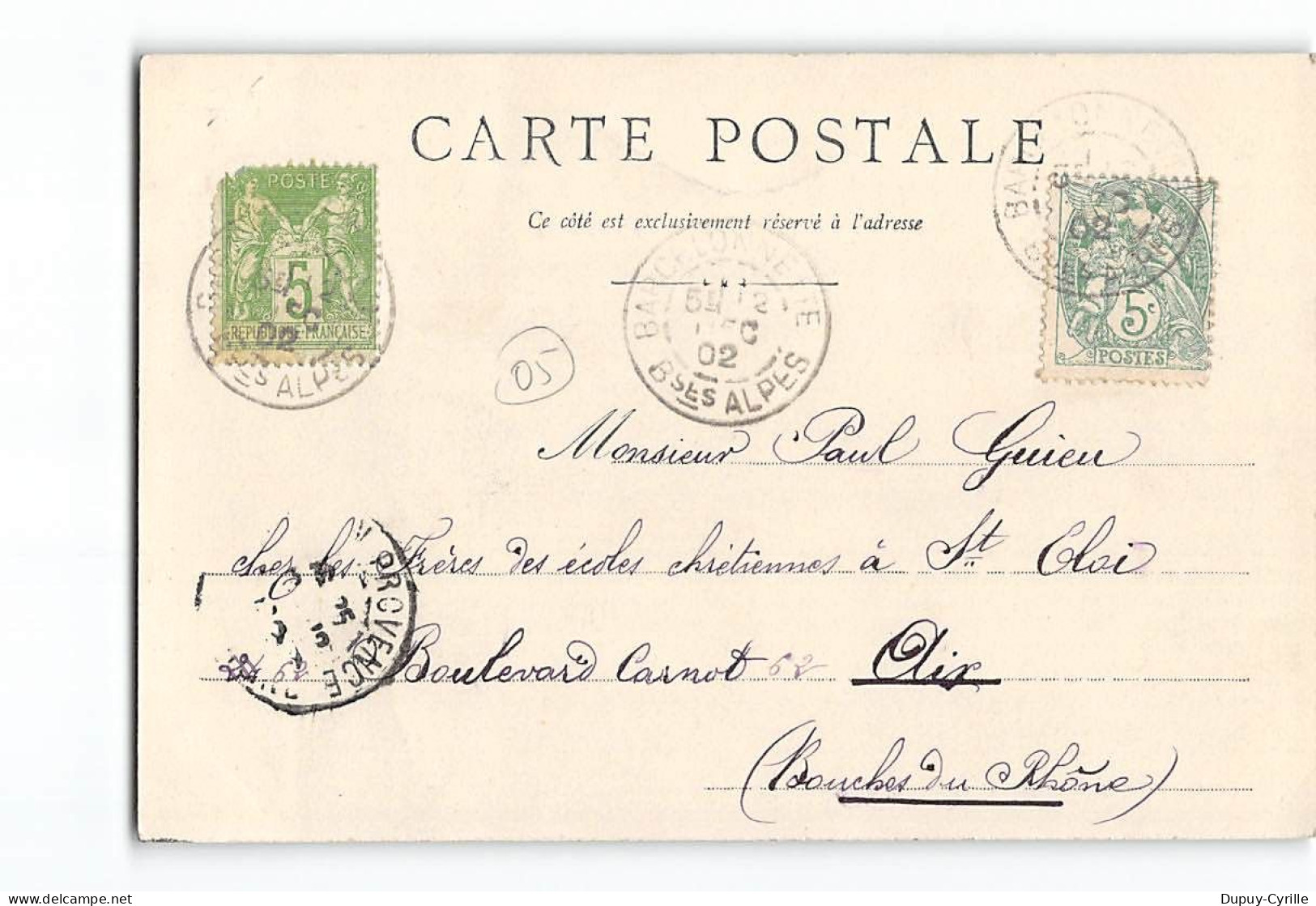 Route Et Campement Du PARPAILLON - état - Other & Unclassified