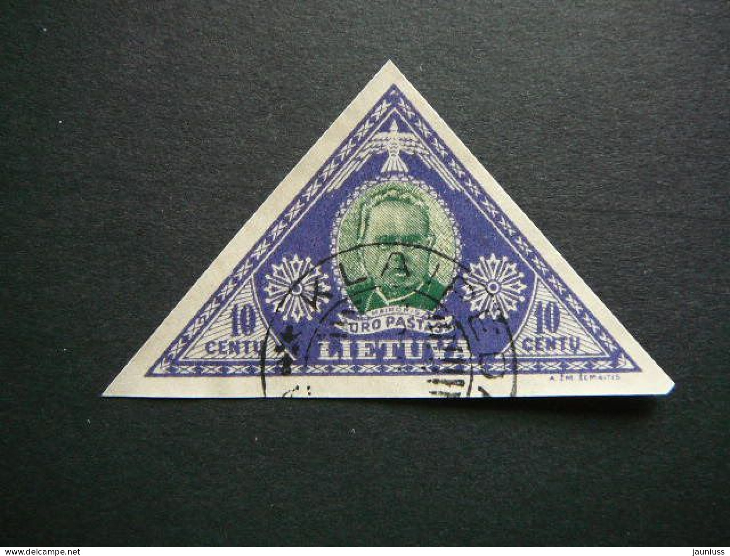 J.Maironis # Lithuania Litauen Lituanie Litouwen Lietuva # 1933 Used #Mi.373 B - Lithuania