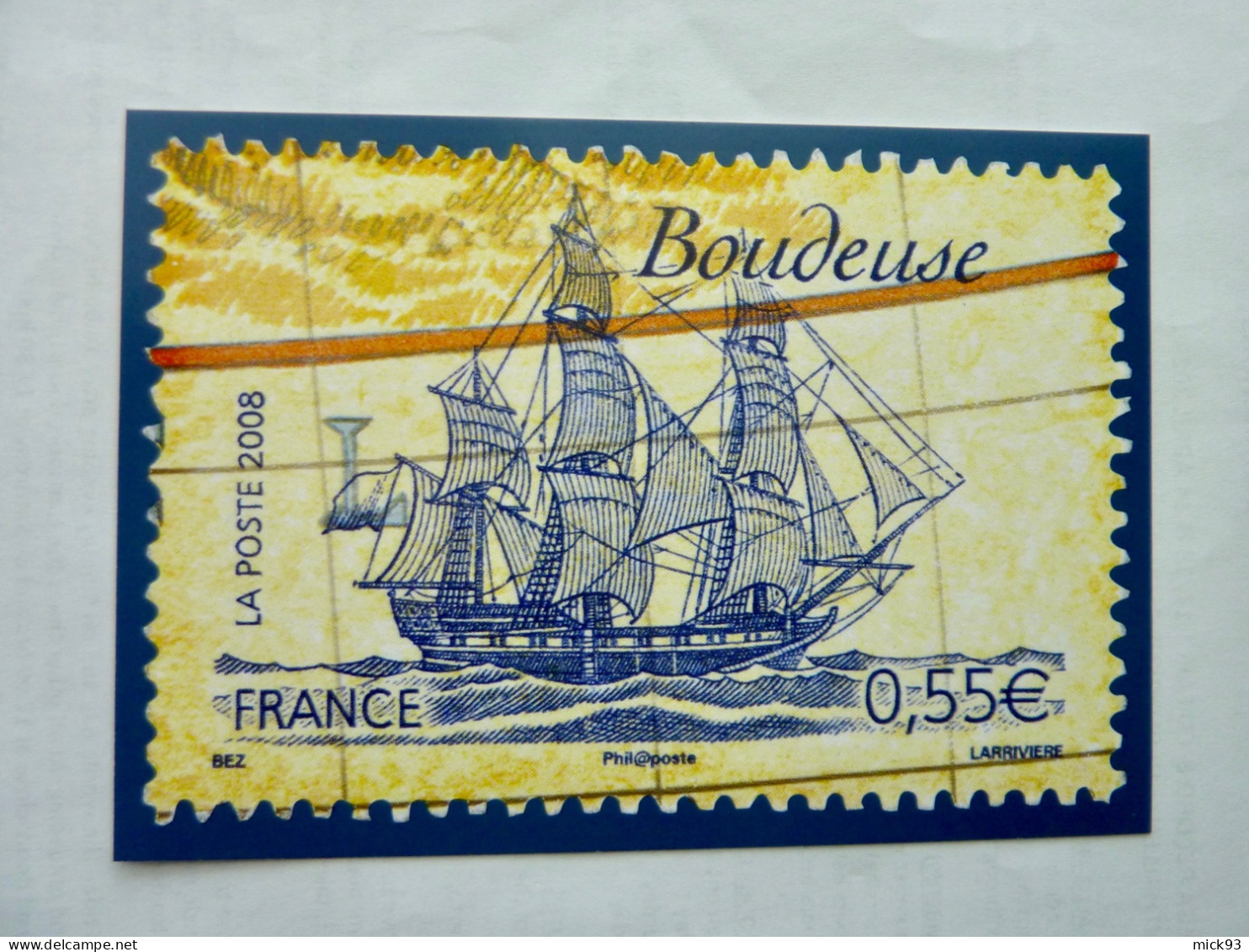 France Carte Prétimbrée 2008 Bateaux Boudeuse - Nuevos