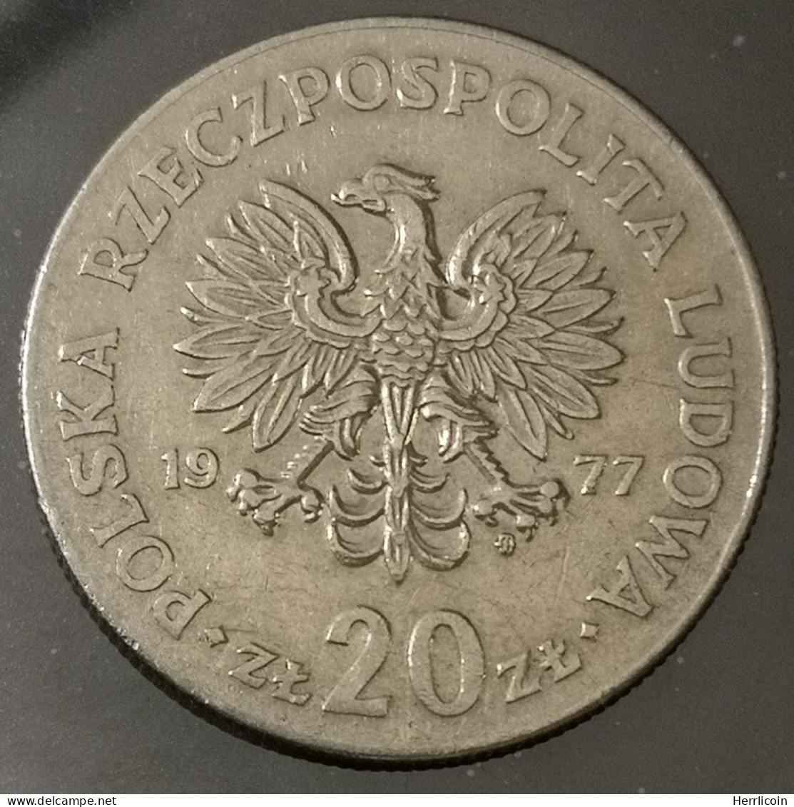 Monnaie Pologne - 1977 - 20 Zlotych Nowotko MW - Pologne