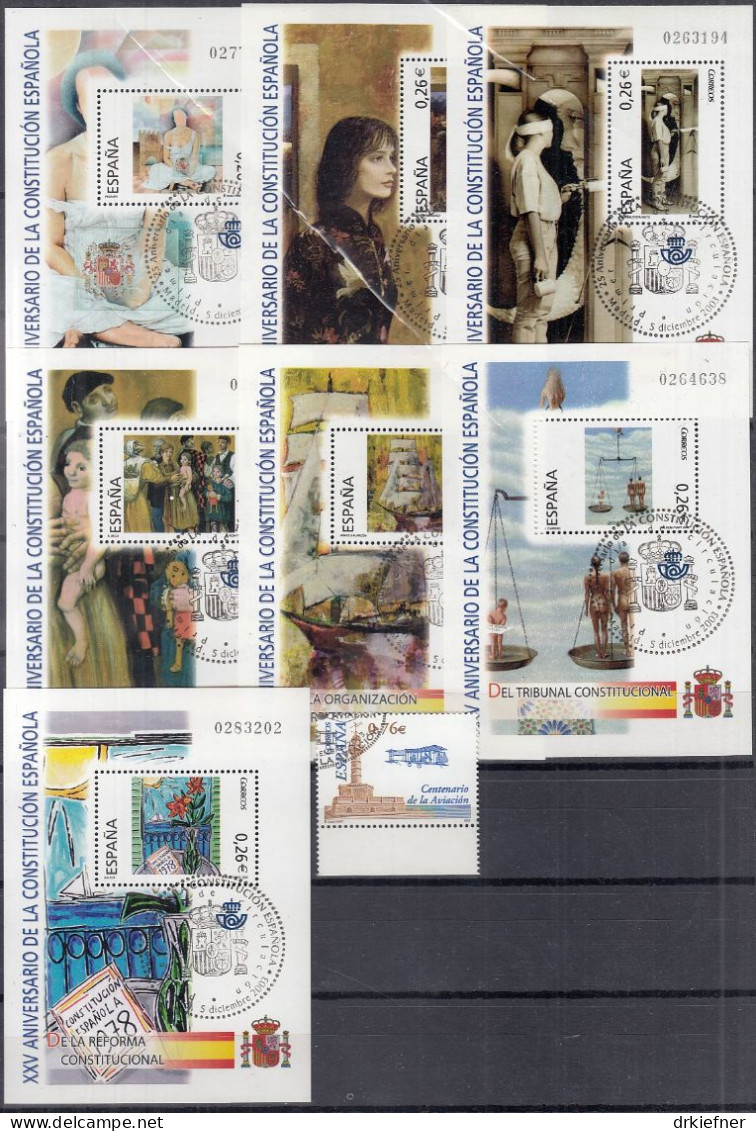 SPANIEN  3813-3825, 3834-3864, 3873-3909, Gestempelt, Aus Jahrgang 2003 - Used Stamps