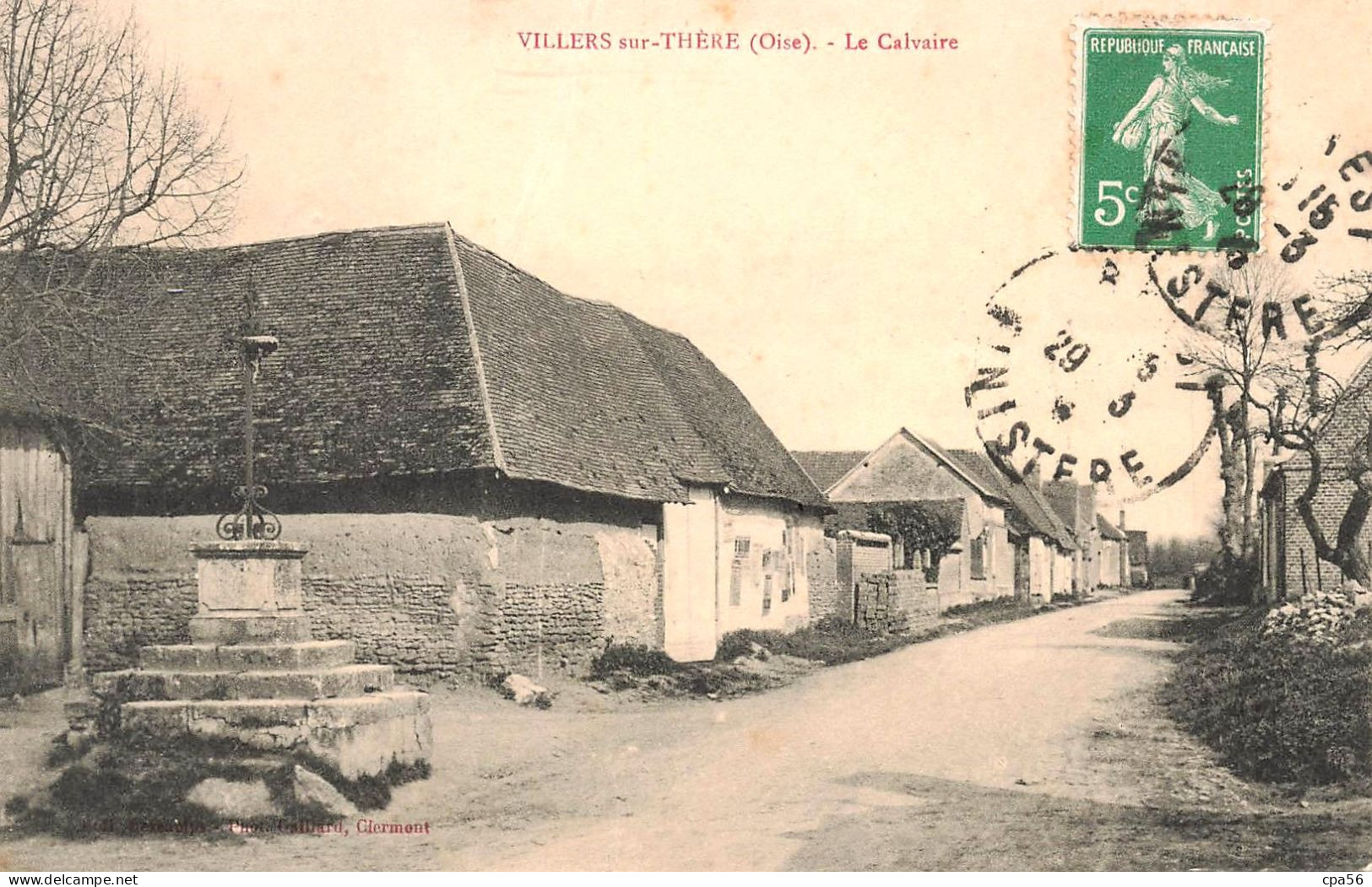 VILLERS Sur THERE - La Calvaire Et La Rue - VENTE DIRECTE X - Sonstige & Ohne Zuordnung