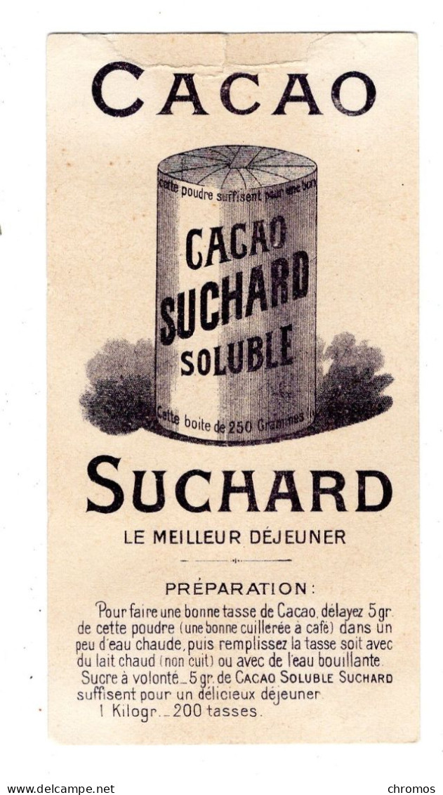 Chromo Chocolat Suchard, S 114, Alphabet, Lettre L, Dos Rare - Suchard