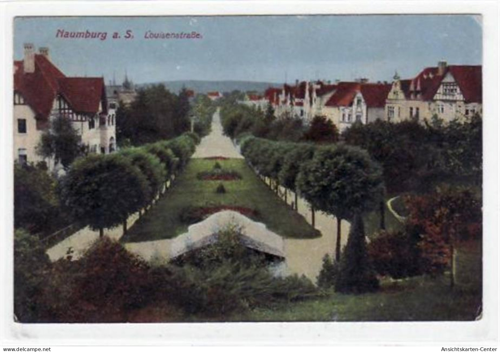 39011905 - Naumburg A.S. Mit Partie In Der Louisenstrasse. Feldpost, Mit Stempel Von 1917. Leichte Eckabschuerfungen, R - Naumburg (Saale)