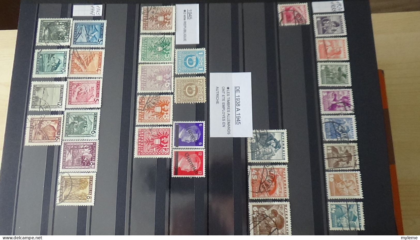 BF44 Bel ensemble de timbres de divers pays dont PA 15 * signé  voir scan. Cote 800 euros