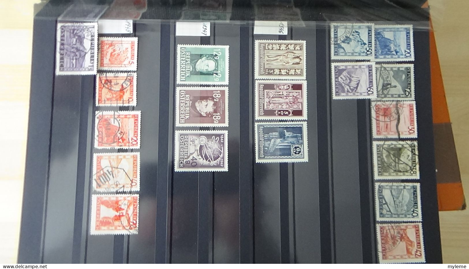 BF44 Bel ensemble de timbres de divers pays dont PA 15 * signé  voir scan. Cote 800 euros