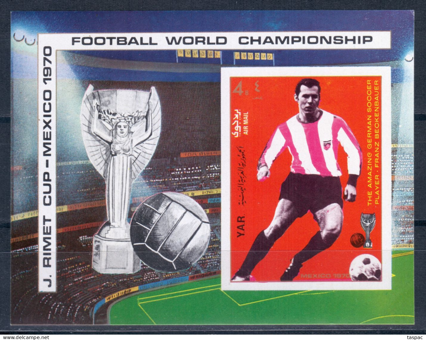 North Yemen 1970 Mi# Block 125 ** MNH - Football World Championship, Mexico / Soccer - Jemen