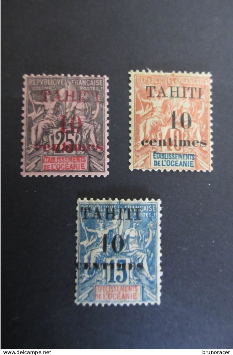 COLONIE TAHITI N°31A/32A/33A/ NEUF* TB COTE 43 EUROS VOIR SCANS - Tahiti