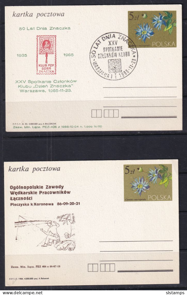 Poland 10 Postal Stationary Cards Special Cancel 5 Zl 16121 - Pologne