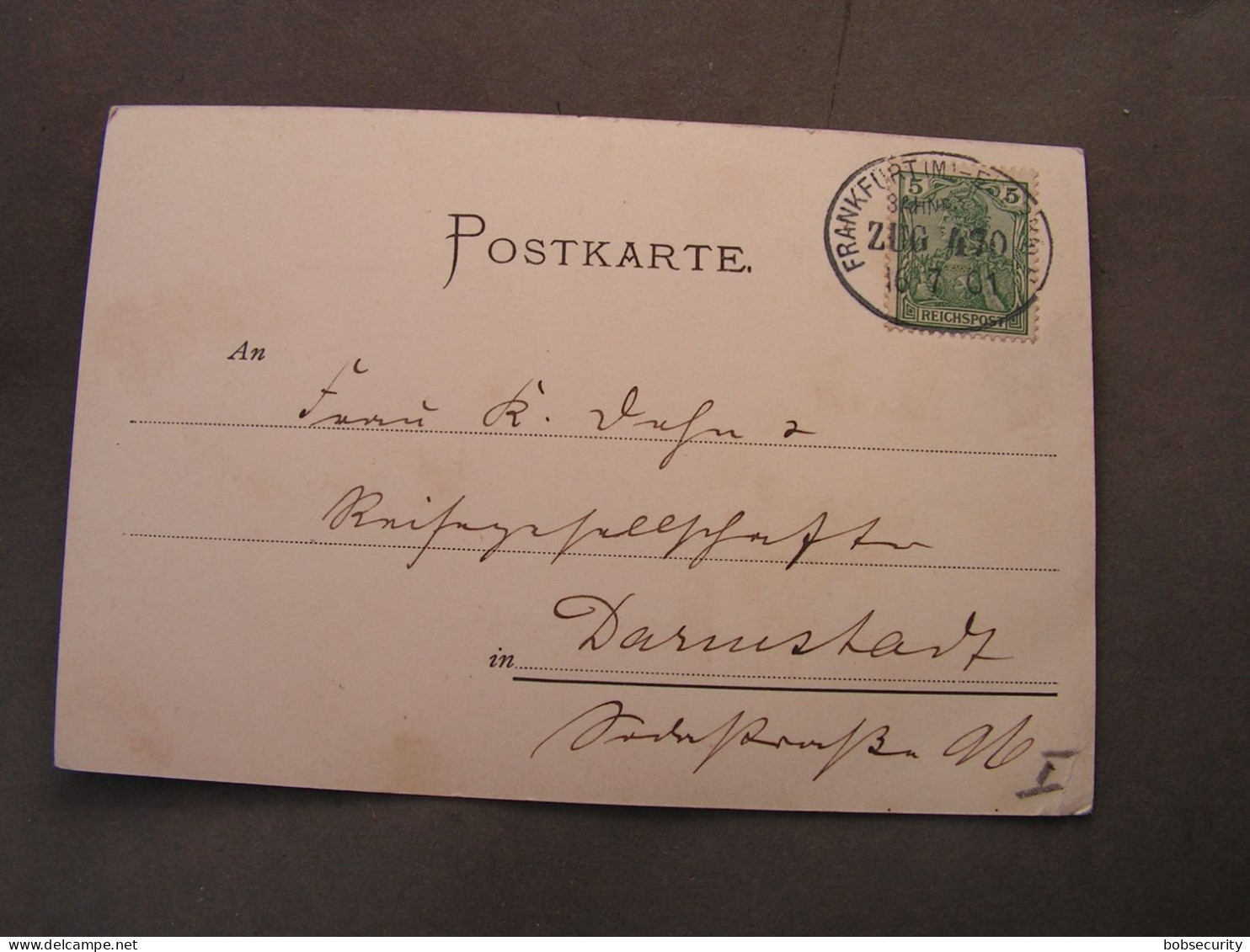 Marbach,  Odenwald  Alte Karte  Bahnpost 1901 - Odenwald