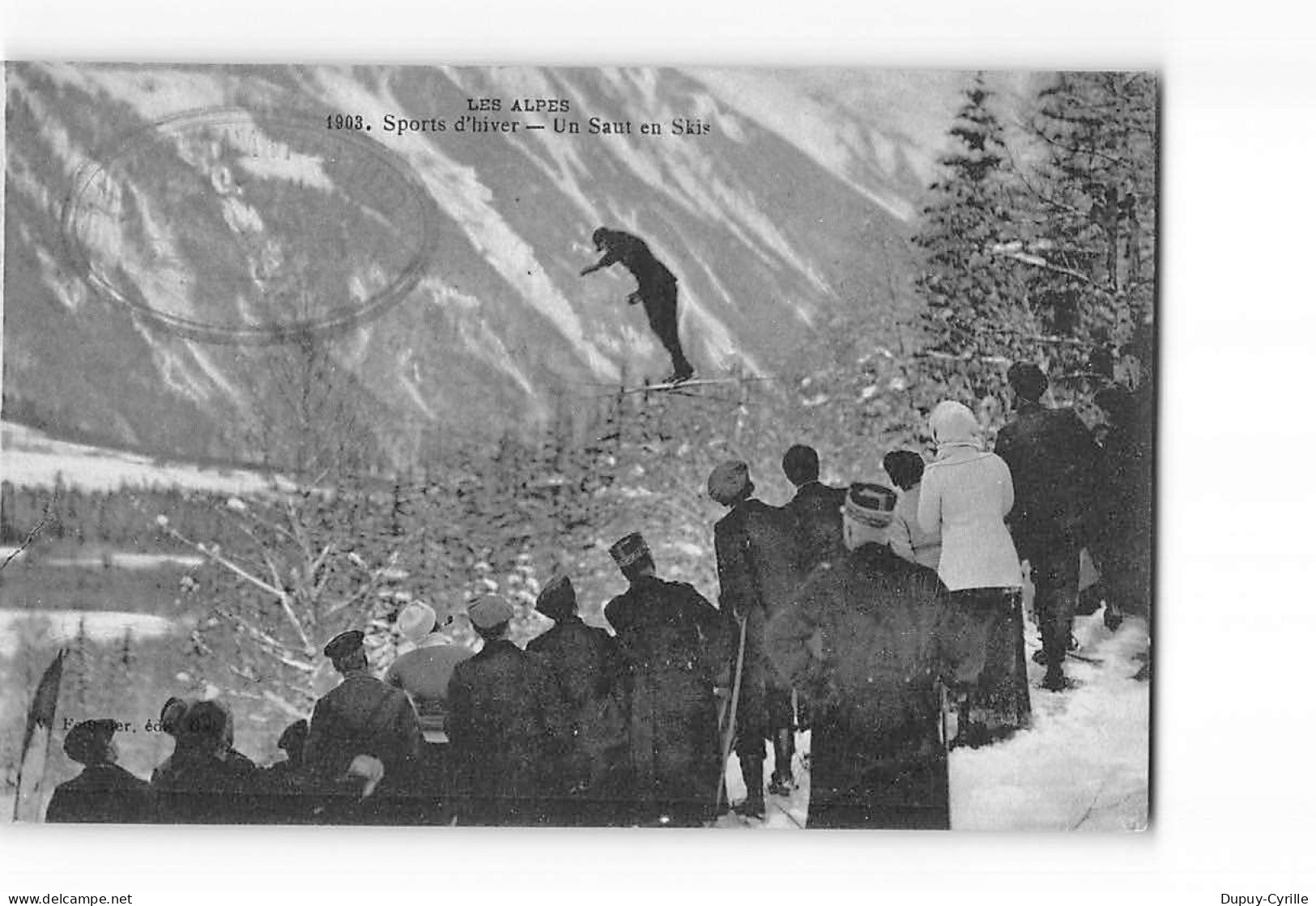 LES ALPES - Sports D'Hiver - Un Saut En Skis - Très Bon état - Other & Unclassified