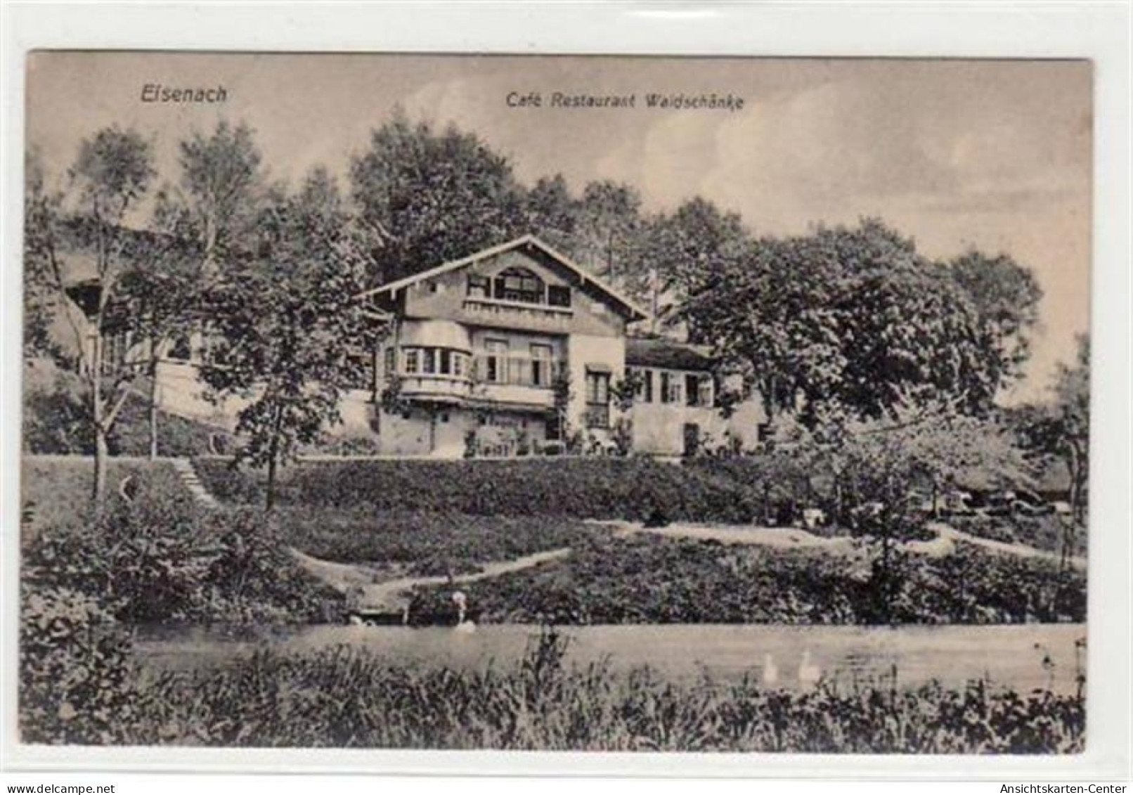 39002505 - Eisenach I. Thuer. Cafe - Restaurant Waldschaenke Gelaufen 1910. Gute Erhaltung. - Eisenach