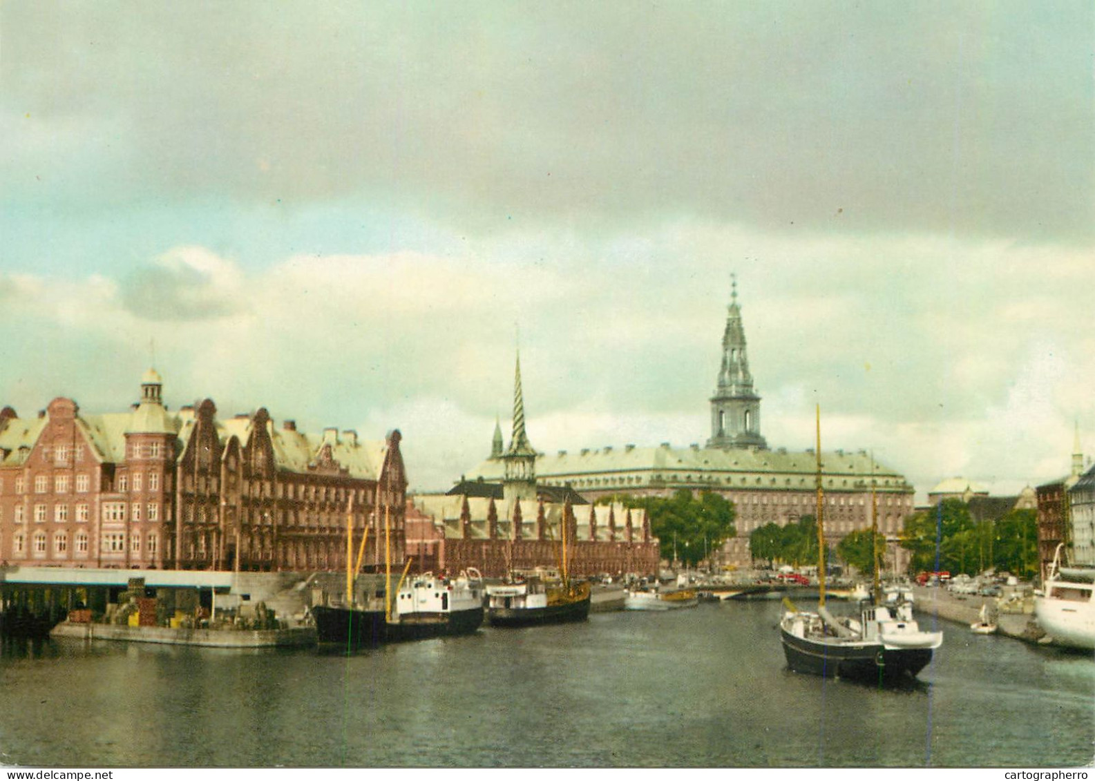 Navigation Sailing Vessels & Boats Themed Postcard Copenhagen Christian Borg Castle - Sailing Vessels