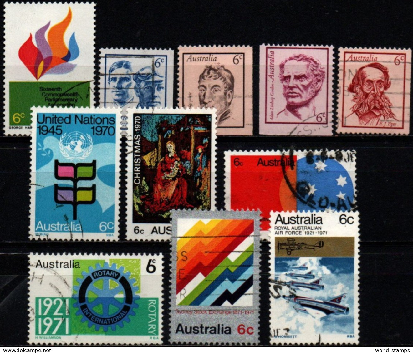 AUSTRALIE 1970-1 O - Used Stamps