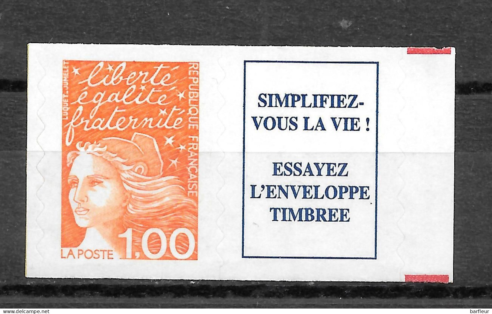 Année 1997 : Y. & T. N° 3101 A ** Timbre + Vignette - Unused Stamps