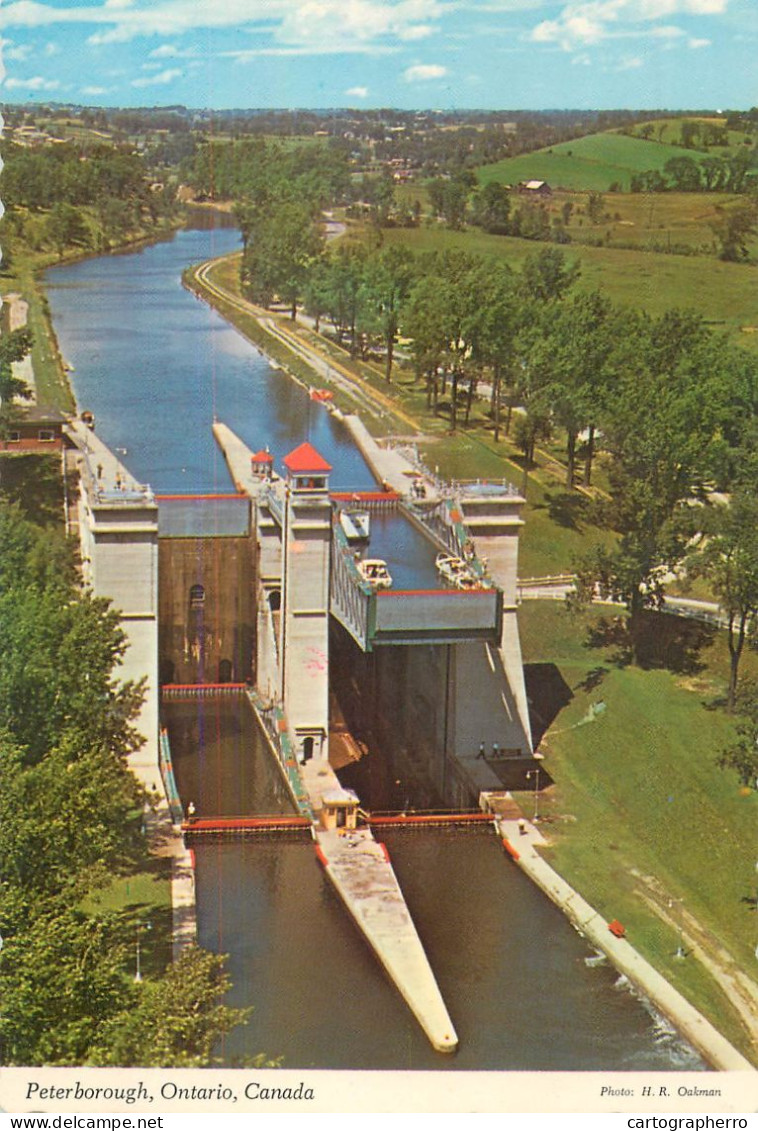 Navigation Sailing Vessels & Boats Themed Postcard Canada Ontario Peterborough - Sailing Vessels