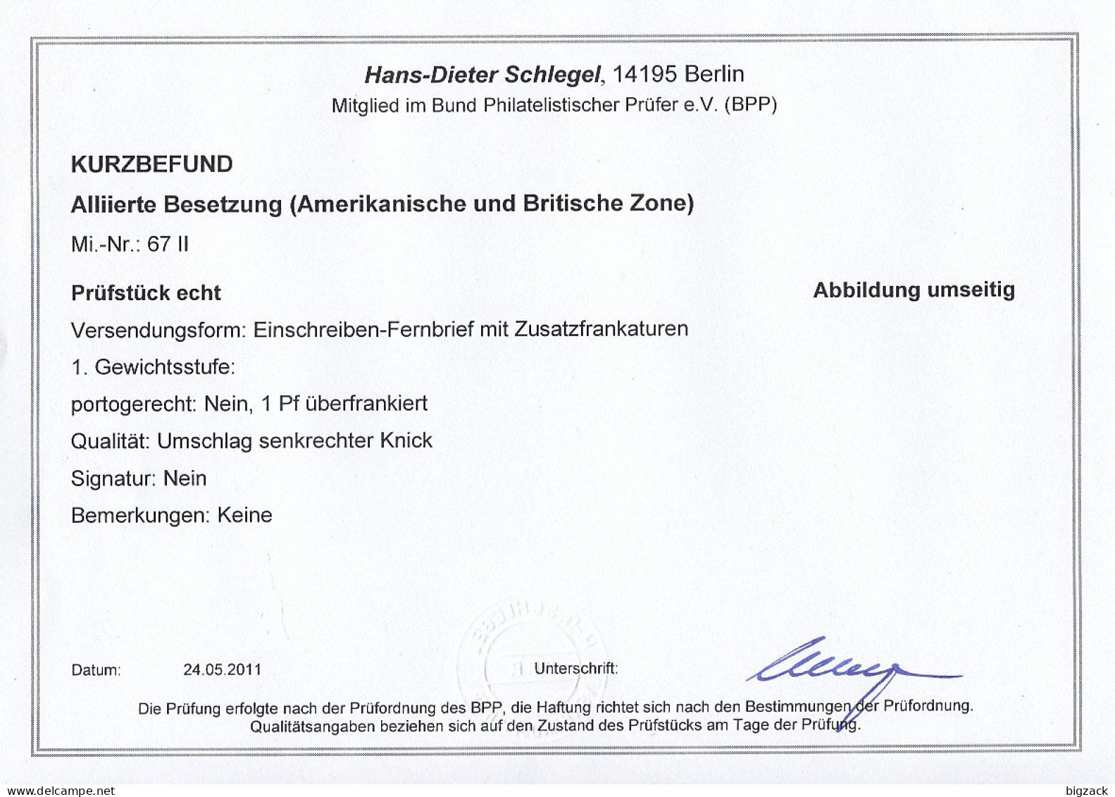 Bizone R-Brief Mif Minr. 67II,36I,39I Aschaffenburg 1.7.48 Gel. Nach Passau Kurzbefund Schlegel BPP - Briefe U. Dokumente