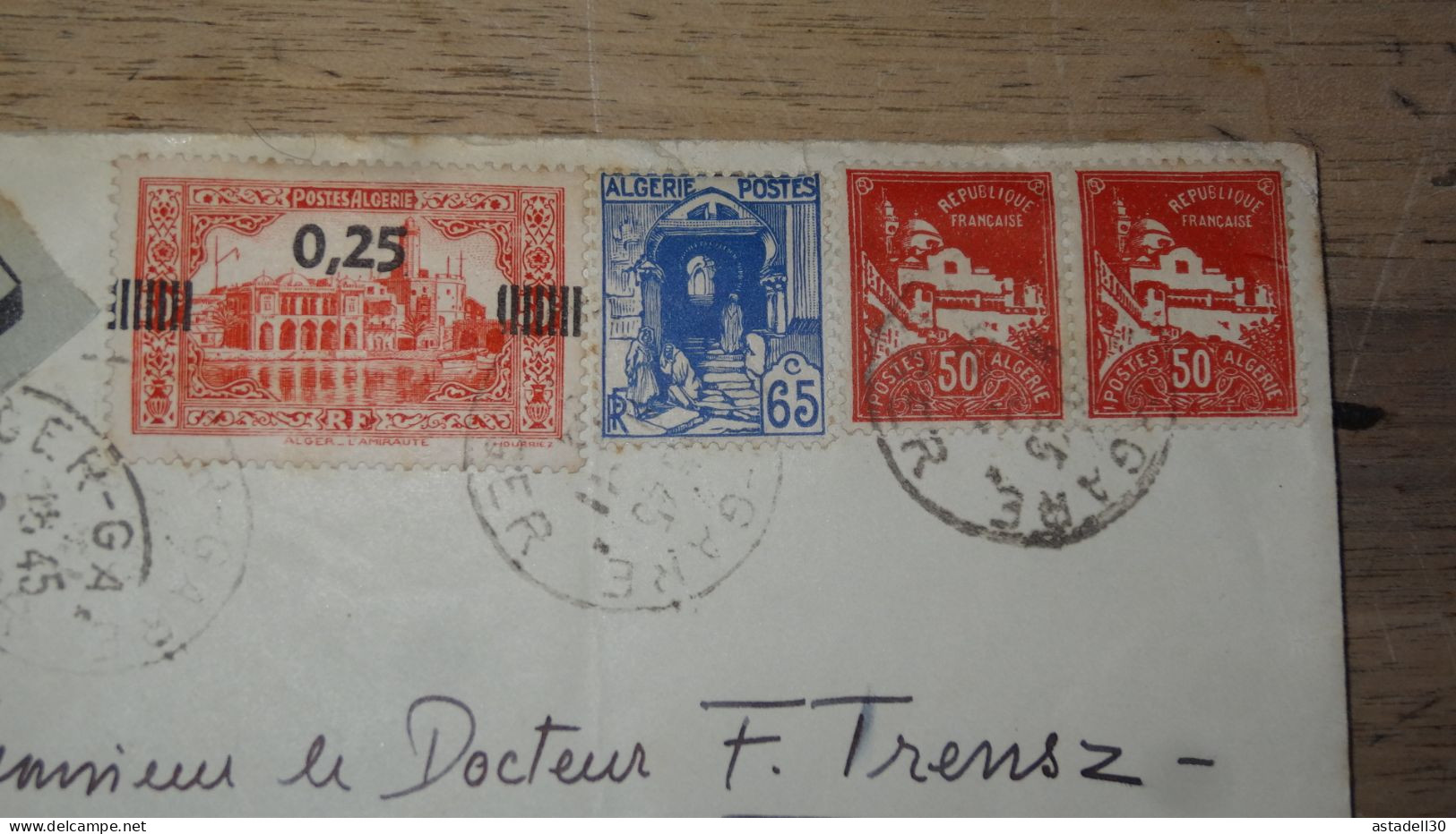 Enveloppe ALGERIE,  Avion, Alger Gare - 1939 ............ Boite1.......... 240424-5 - Covers & Documents