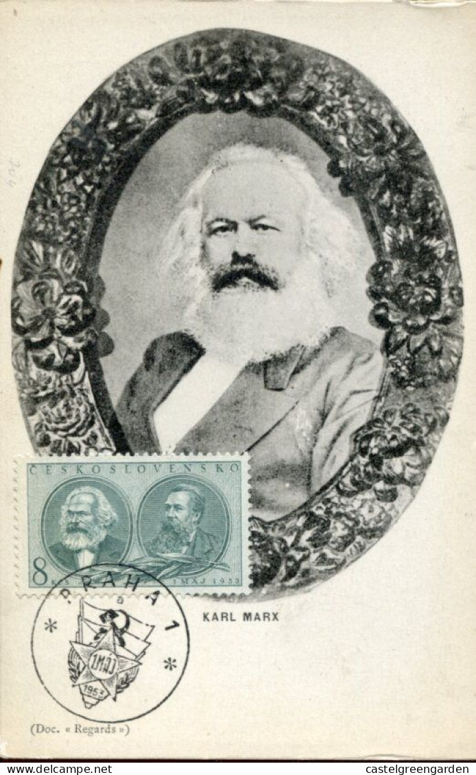 X0249 Ceskoslovensko , Maximum 1953,  Karl Marx - Karl Marx