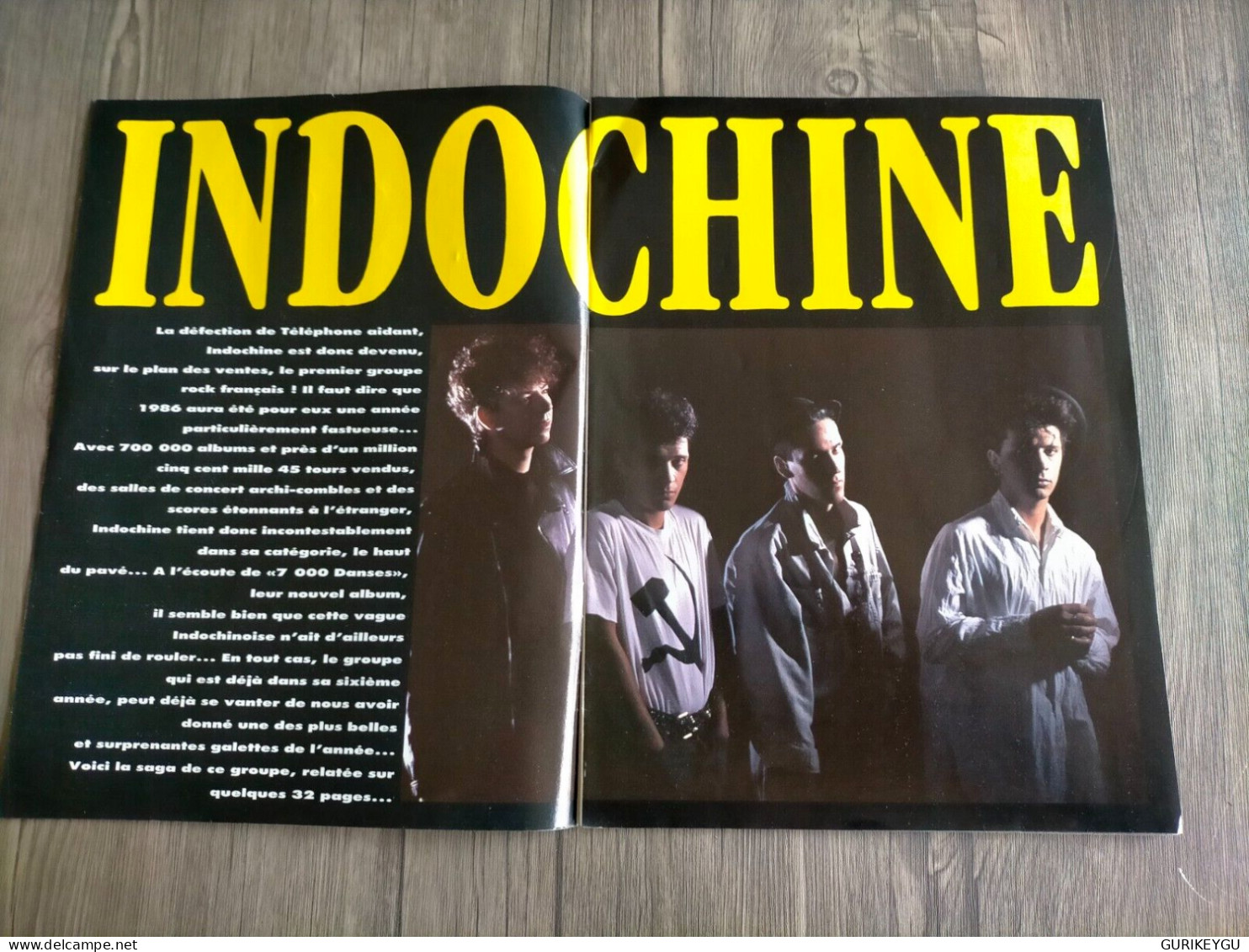 magazine rock music n° 14 INDOCHINE 1981-1988 toute leur histoire avec le poster