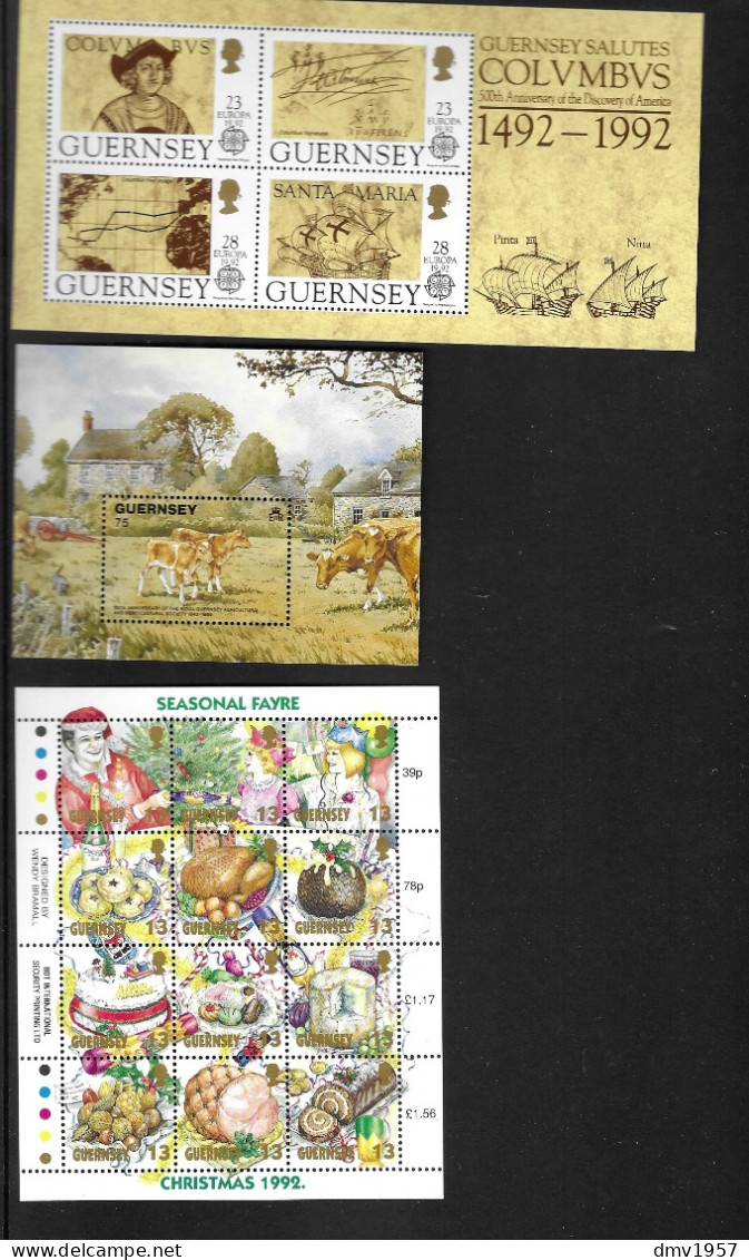 Guernsey 1992 MNH Selection Sg 552/604 (Missing Sg 576 & Sg 582a) Cat £39+ - Guernsey