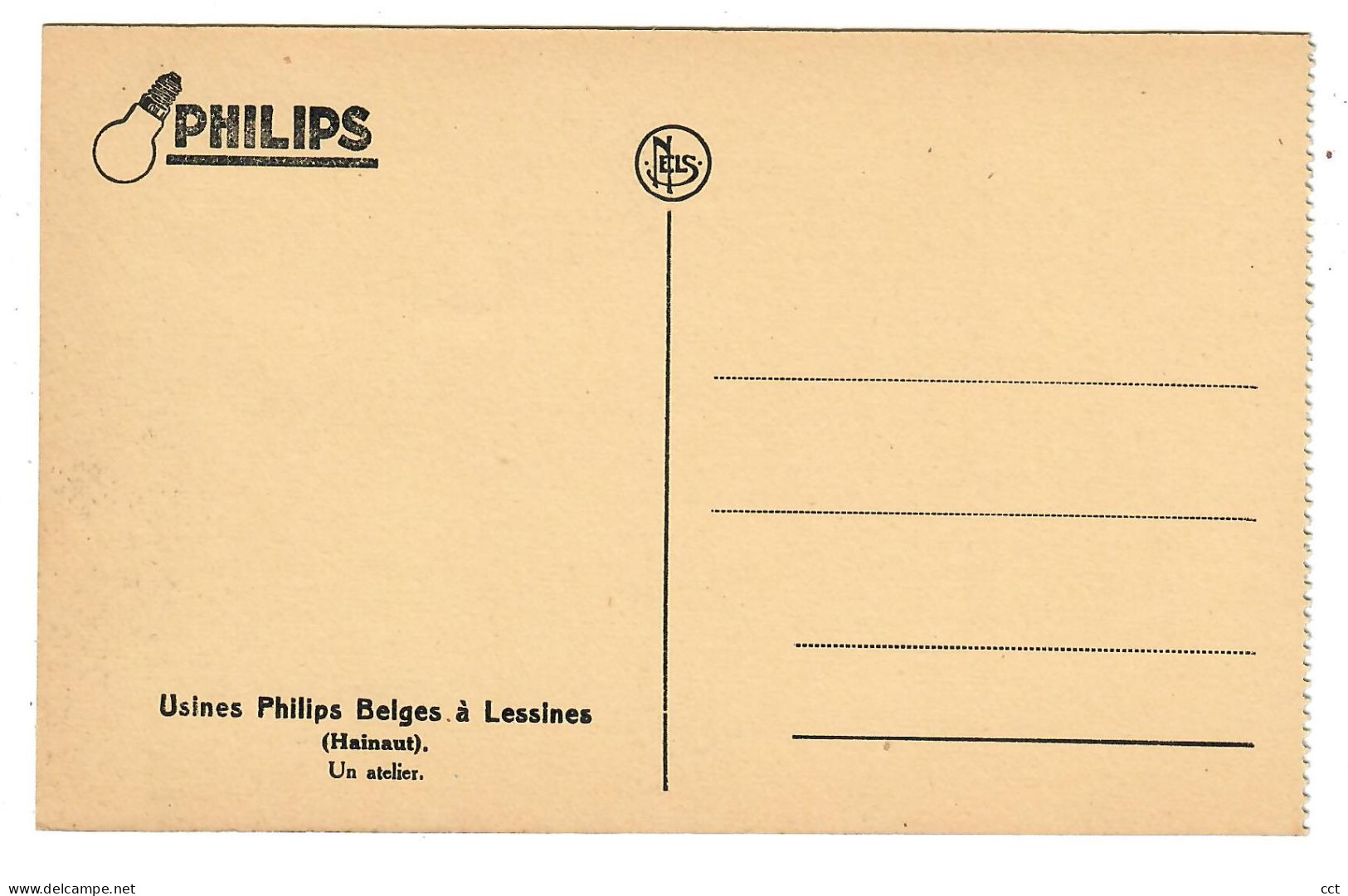 Lessines Usines Philips Belges   Un Atelier - Lessen
