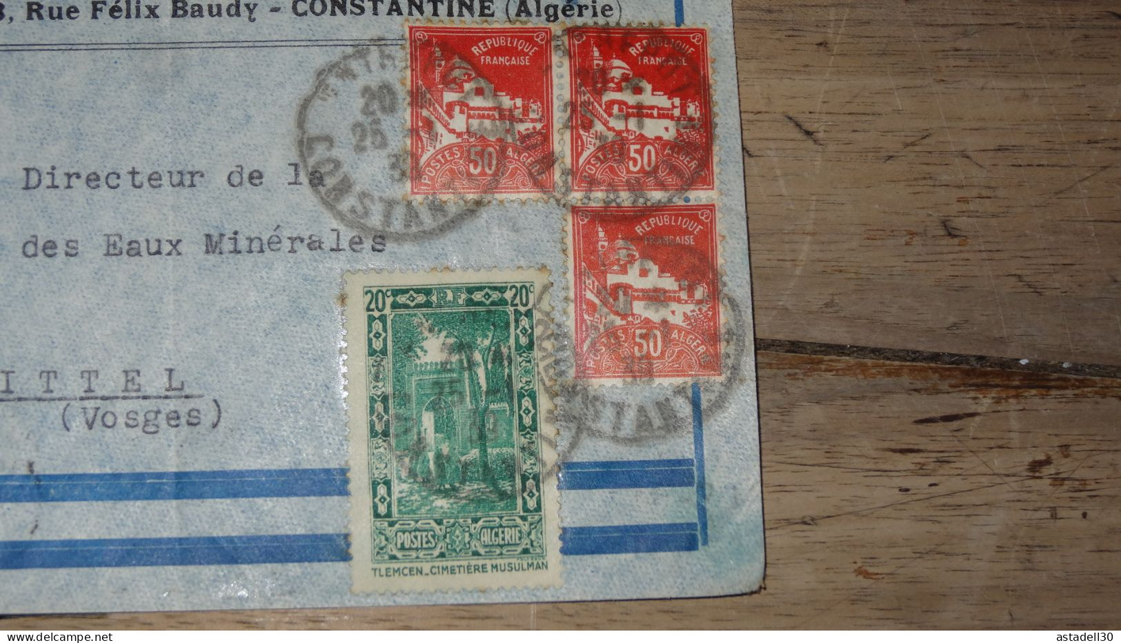 Enveloppe ALGERIE,  Avion, Constantine - 1939 ............ Boite1.......... 240424-7 - Covers & Documents