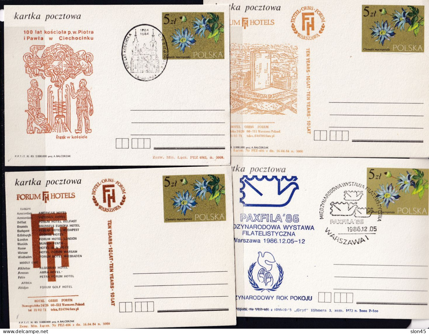 Poland 10 Postal Stationary Card 5zl Special Cancel 16122 - Pologne