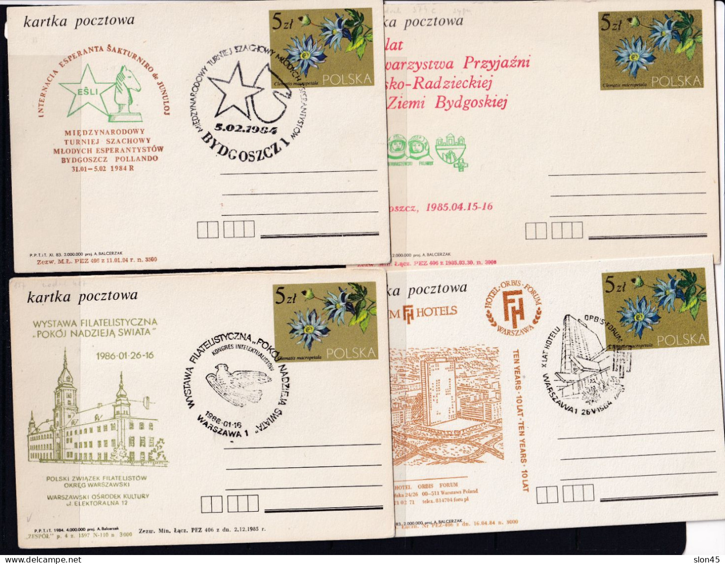 Poland 10 Postal Stationary Card 5zl Special Cancel 16122 - Polonia