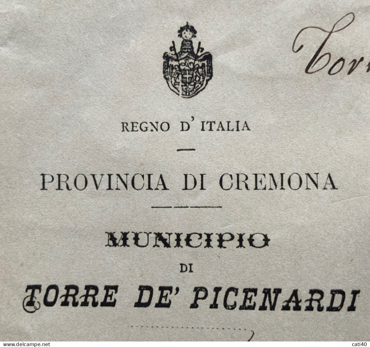 TORRE DE' PICENARDI 3 LUGLIO 1882 - LETTERA COMPLETA PER GABBIONETA - Marcofilie